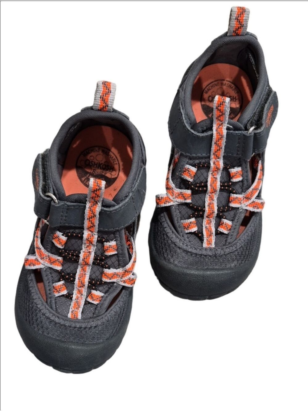 OshKosh B'gosh Gray and Orange Kids Sandals